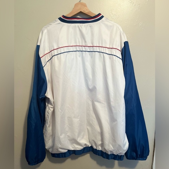 Vintage Chicago Cubs G-III Men's White Windbreaker Pullover Side Zip Jacket XL - Picture 14 of 15